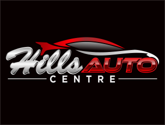 Hills Auto Centre logo design by bosbejo