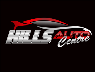 Hills Auto Centre logo design by bosbejo