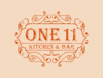 One 11 Kitchen & Bar logo design by uttam