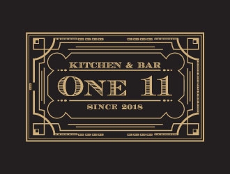 One 11 Kitchen & Bar logo design by AYATA