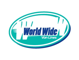 world wide van lines  logo design by dshineart