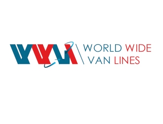 world wide van lines  logo design by savvyartstudio