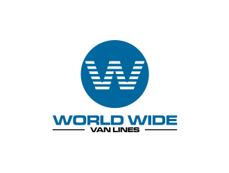 world wide van lines  logo design by rief
