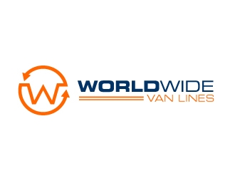 world wide van lines  logo design by limo