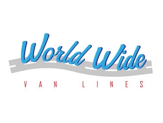 world wide van lines  logo design by defeale