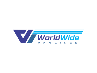 world wide van lines  logo design by AisRafa
