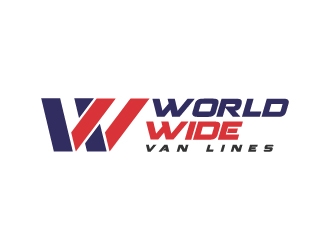 world wide van lines  logo design by KHAI