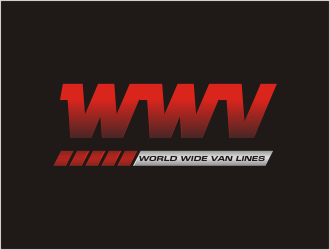 world wide van lines  logo design by bunda_shaquilla