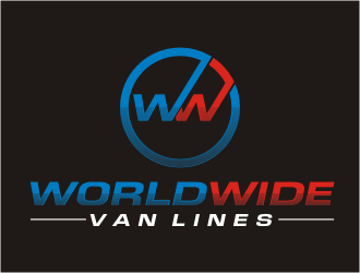 world wide van lines  logo design by bunda_shaquilla