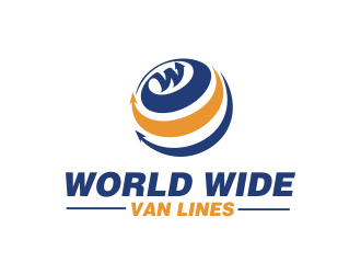 world wide van lines  logo design by aldesign