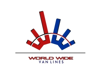 world wide van lines  logo design by TMOX