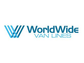 world wide van lines  logo design by kunejo