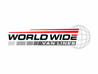 world wide van lines  logo design by mutafailan