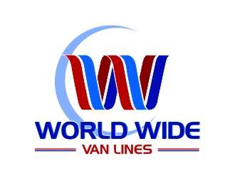 world wide van lines  logo design by crearts