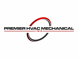 Premier hvac mechanical. Inc logo design by hopee