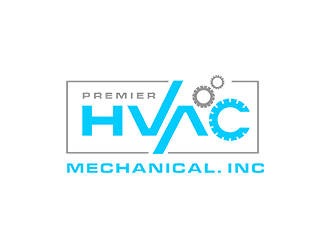 Premier hvac mechanical. Inc logo design by checx
