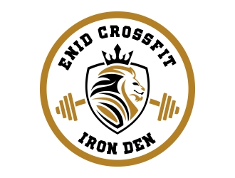 Enid Crossfit Iron Den logo design by cikiyunn