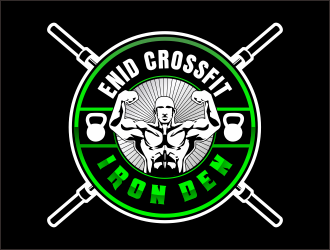 Enid Crossfit Iron Den logo design by bosbejo