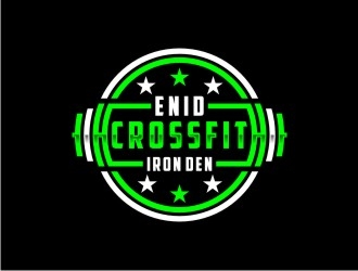 Enid Crossfit Iron Den logo design by bricton