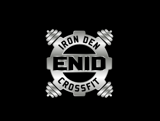 Enid Crossfit Iron Den logo design by Ultimatum