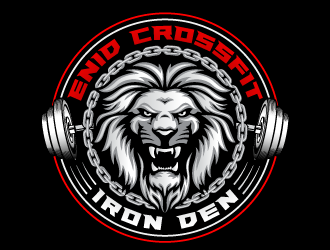 Enid Crossfit Iron Den logo design by scriotx