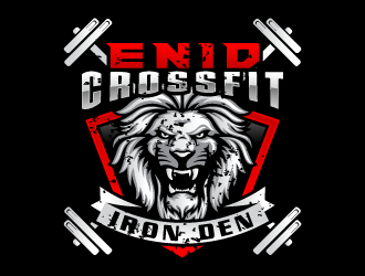 Enid Crossfit Iron Den logo design by scriotx
