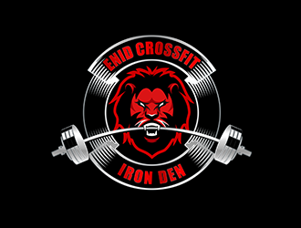 Enid Crossfit Iron Den logo design by 3Dlogos