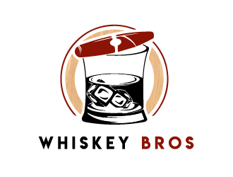 Whiskey Bros logo design by Roco_FM