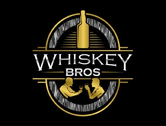 Whiskey Bros logo design by MAXR