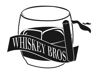 Whiskey Bros logo design by ElonStark