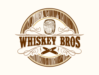 Whiskey Bros logo design by bosbejo