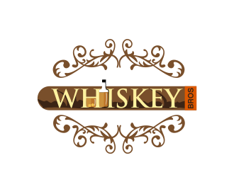 Whiskey Bros logo design by Kanya