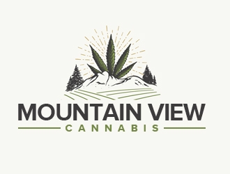 Mountain View Cannabis logo design by nikkl