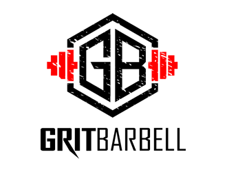 Grit Barbell logo design by Coolwanz