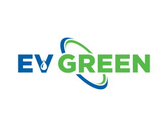 EV GREEN logo design by maseru
