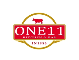 One 11 Kitchen & Bar logo design by bougalla005