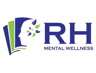 RH Mental Wellness logo design by ElonStark