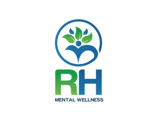 RH Mental Wellness logo design by harshikagraphics