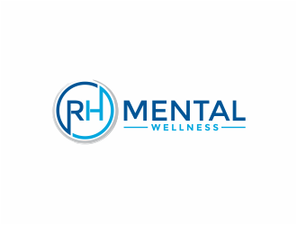 RH Mental Wellness logo design by mutafailan
