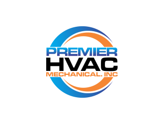 Premier hvac mechanical. Inc logo design by oke2angconcept