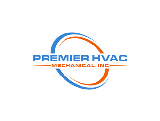 Premier hvac mechanical. Inc logo design by johana