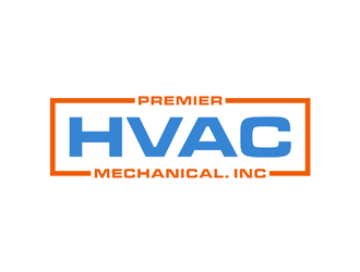 Premier hvac mechanical. Inc logo design by johana