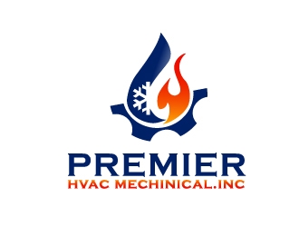 Premier hvac mechanical. Inc logo design by jenyl