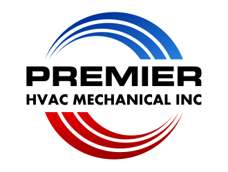 Premier hvac mechanical. Inc logo design by cintoko