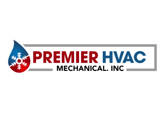 Premier hvac mechanical. Inc logo design by ingepro