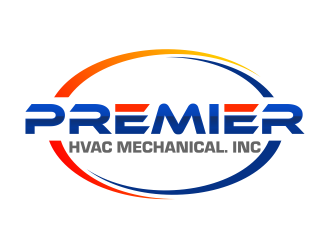 Premier hvac mechanical. Inc logo design by ingepro