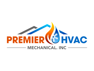 Premier hvac mechanical. Inc logo design by ingepro