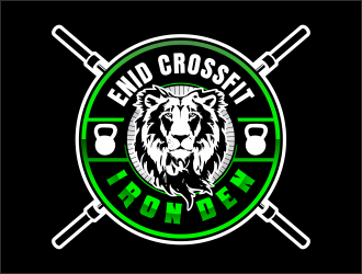 Enid Crossfit Iron Den logo design by bosbejo