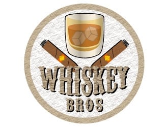 Whiskey Bros logo design by defeale