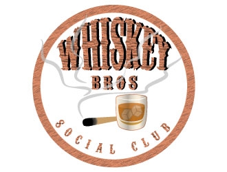 Whiskey Bros logo design by defeale